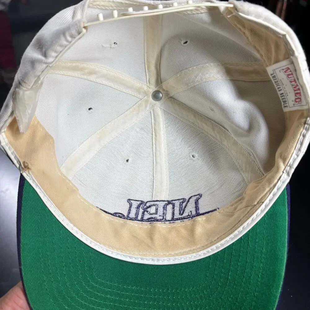 Vintage American Needle Minnesota Vikings Hat‎ Cap White NFL Football Mens 90s